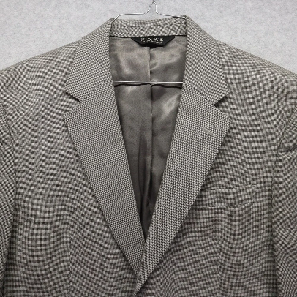 Jos A Bank Blazer Mens 40R Wool‎ 2-Button Suit Jacket Coat Business Formal Gray
